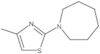 Hexahydro-1-(4-methyl-2-thiazolyl)-1H-azepine