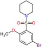 1-[(5-bromo-2-methoxyphenyl)sulfonyl]piperidine