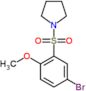 1-[(5-bromo-2-methoxyphenyl)sulfonyl]pyrrolidine