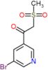 1-(5-bromopyridin-3-yl)-2-(methylsulfonyl)ethanone