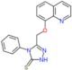 4-phenyl-5-[(quinolin-8-yloxy)methyl]-2,4-dihydro-3H-1,2,4-triazole-3-thione