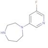 1H-1,4-Diazepine, 1-(5-fluoro-3-pyridinyl)hexahydro-