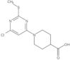 1-[6-Chloro-2-(methylthio)-4-pyrimidinyl]-4-piperidinecarboxylic acid