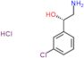 (1S)-2-amino-1-(3-chlorophenyl)ethanol hydrochloride (1:1)