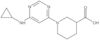 1-[6-(Cyclopropylamino)-4-pyrimidinyl]-3-piperidinecarboxylic acid