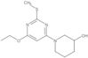 1-[6-Ethoxy-2-(methylthio)-4-pyrimidinyl]-3-piperidinol