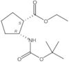 Ethyl (1S,2R)-2-[[(1,1-dimethylethoxy)carbonyl]amino]cyclopentanecarboxylate