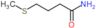 4-(methylsulfanyl)butanamide