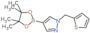 4-(4,4,5,5-tetramethyl-1,3,2-dioxaborolan-2-yl)-1-(thiophen-2-ylmethyl)-1H-pyrazole