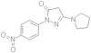 1-(4-nitrophenyl)-3-pyrrolidino-2-pyrazolin-5-one