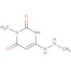 2,4(1H,3H)-Pyrimidinedione, 3-methyl-6-(1-methylhydrazino)-