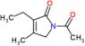 1-Acetyl-3-ethyl-1,5-dihydro-4-methyl-2H-pyrrol-2-one