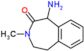 1-amino-3-methyl-1,3,4,5-tetrahydro-2H-3-benzazepin-2-one