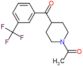 (1-acetylpiperidin-4-yl)[3-(trifluoromethyl)phenyl]methanone