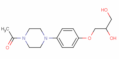 1-[4-[4-(2,3-Dihydroxypropoxy)phenyl]-1-piperazinyl]ethanone