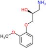 (2R)-2-hydroxy-3-(2-methoxyphenoxy)propan-1-aminium