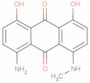 1-amino-4,5-dihydroxy-8-(methylamino)anthraquinone
