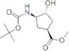 (1R,2R,4S)-N-BOC-1-Amino-2-hydroxycyclopentane-4-carboxylic acid methyl ester