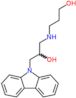 (2R)-3-(9H-carbazol-9-yl)-2-hydroxy-N-(3-hydroxypropyl)propan-1-aminium