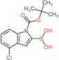 1-(1,1-Dimethylethyl) 2-borono-4-chloro-1H-indole-1-carboxylate