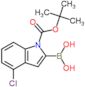 [1-(tert-butoxycarbonyl)-4-chloro-1H-indol-2-yl]boronic acid