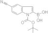 1-(1,1-Dimethylethyl) 2-borono-5-cyano-1H-indole-1-carboxylate