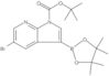 1,1-Dimethylethyl 5-bromo-3-(4,4,5,5-tetramethyl-1,3,2-dioxaborolan-2-yl)-1H-pyrrolo[2,3-b]pyrid...