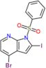 1-(benzenesulfonyl)-4-bromo-2-iodo-pyrrolo[2,3-b]pyridine
