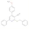 3-Pyridinecarbonitrile,4-(4-methoxyphenyl)-6-phenyl-2-[(phenylmethyl)thio]-