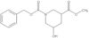 3-Methyl 1-(phenylmethyl) 5-hydroxy-1,3-piperidinedicarboxylate