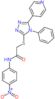 N-(4-nitrophenyl)-2-[(4-phenyl-5-pyridin-4-yl-4H-1,2,4-triazol-3-yl)sulfanyl]acetamide