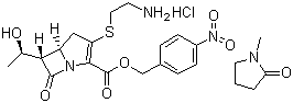 Thienamycin p-nitrobenzylester hydrochloride (N-methylpyrrolidinonesolvate)