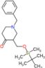 1-benzyl-3-({[tert-butyl(dimethyl)silyl]oxy}methyl)piperidin-4-one