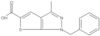 3-Methyl-1-(phenylmethyl)-1H-thieno[2,3-c]pyrazole-5-carboxylic acid