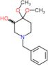 1-benzyl-4,4-dimethoxypiperidin-3-ol