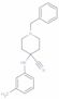 4-[(3-Methylphenyl)amino]-1-(phenylmethyl)-4-piperidinecarbonitrile