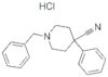 4-Piperidinecarbonitrile, 4-phenyl-1-(phenylmethyl)-, hydrochloride (1:1)