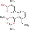 acide (2Z)-3-[4-(acétyloxy)-5-éthyl-3-méthoxynaphtalén-1-yl]-2-méthylprop-2-énoïque