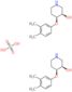 (3R,4S)-4-(3,4-dimethylphenoxy)piperidin-3-ol sulfate (2:1)