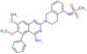 N-[2-(4-amino-6,7-dimethoxy-5-pyridin-2-ylquinazolin-2-yl)-1,2,3,4-tetrahydroisoquinolin-5-yl]meth…