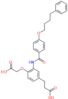 3-[4-(carboxymethoxy)-3-{[4-(4-phenylbutoxy)benzoyl]amino}phenyl]propanoic acid