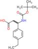 3-[(tert-butoxycarbonyl)amino]-3-(4-ethylphenyl)propanoic acid