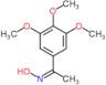 (1Z)-1-(3,4,5-trimethoxyphenyl)ethanone oxime