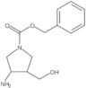 Phenylmethyl 3-amino-4-(hydroxymethyl)-1-pyrrolidinecarboxylate