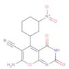 2H-Pyrano[2,3-d]pyrimidine-6-carbonitrile,7-amino-1,3,4,5-tetrahydro-5-(3-nitrophenyl)-2,4-dioxo-