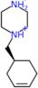 1-[(1R)-cyclohex-3-en-1-ylmethyl]piperazinediium