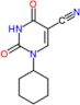1-cyclohexyl-2,4-dioxo-1,2,3,4-tetrahydropyrimidine-5-carbonitrile