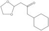 1-Cyclohexyl-3-(1,3-dioxolan-2-yl)-2-propanone