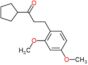 1-cyclopentyl-3-(2,4-dimethoxyphenyl)propan-1-one