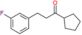 1-cyclopentyl-3-(3-fluorophenyl)propan-1-one